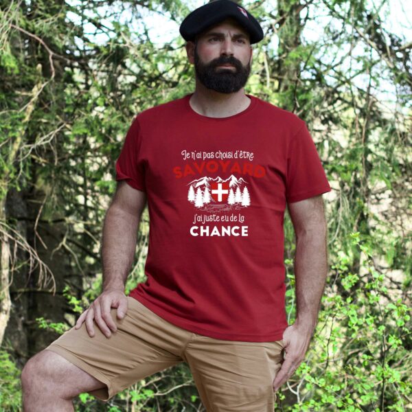 T-shirt "Savoyard : J'ai juste eu de la chance" – Image 4