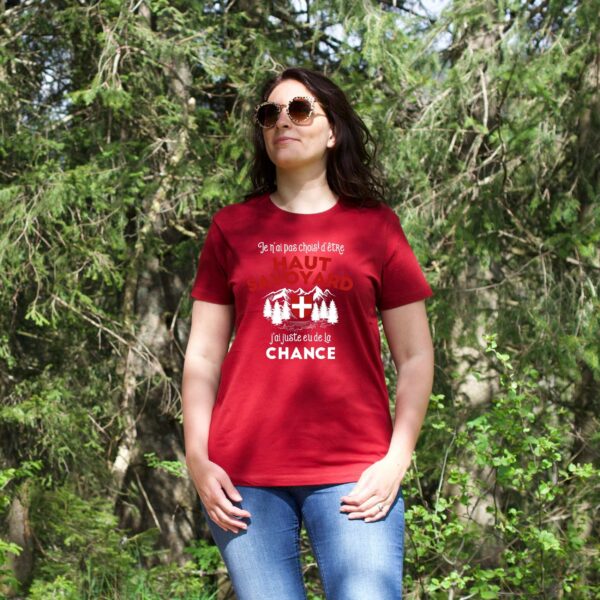 T-shirt "Haut-Savoyard : J'ai juste eu de la chance" – Image 5