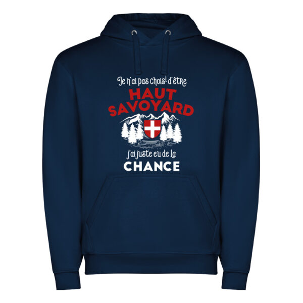 Sweat à capuche Femme - Je n'ai pas choisi d'être Haut-Savoyard – Image 3