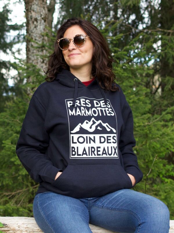 sweat marmotte bleu