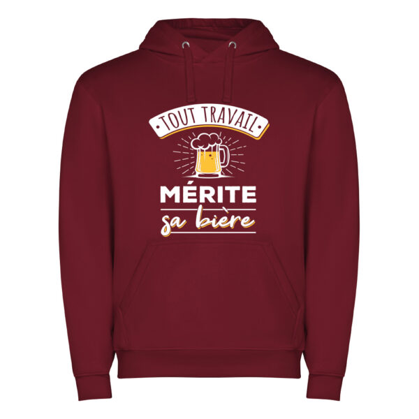 Sweat Homme - Tout travail mérite sa bière – Image 3