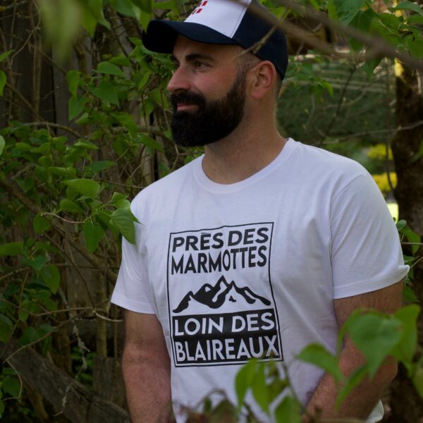 T-shirt Homme - Près des Marmottes loin des Blaireaux – Image 3