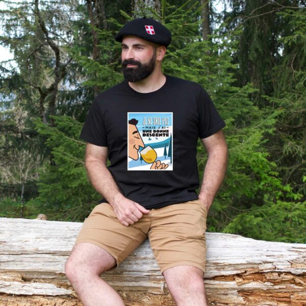 T-shirt Homme - Je ne skie pas, mais j'ai une bonne descente
