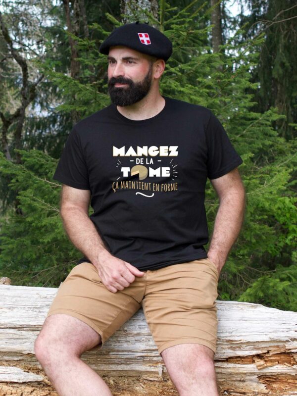 T-shirt Homme - Mangez de la tome ça maintient en forme