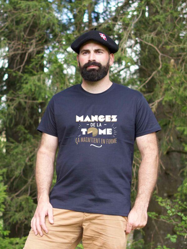 T-shirt Homme - Mangez de la tome ça maintient en forme