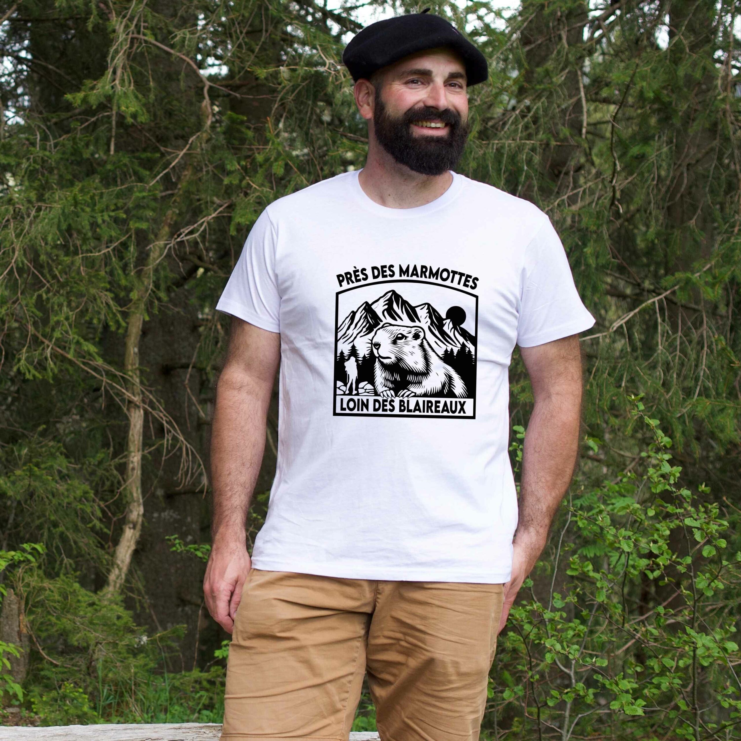 Tee shirt Marmotte Blaireaux - Près des Marmottes loin des Blaireaux (Nouveau modèle) – Image 3