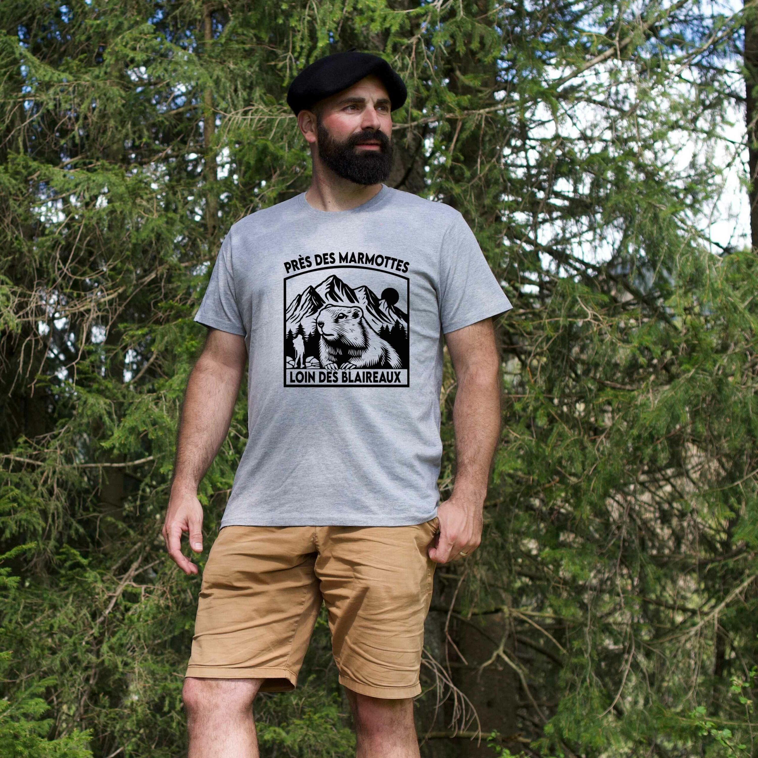 Tee shirt Marmotte Blaireaux - Près des Marmottes loin des Blaireaux (Nouveau modèle) – Image 2