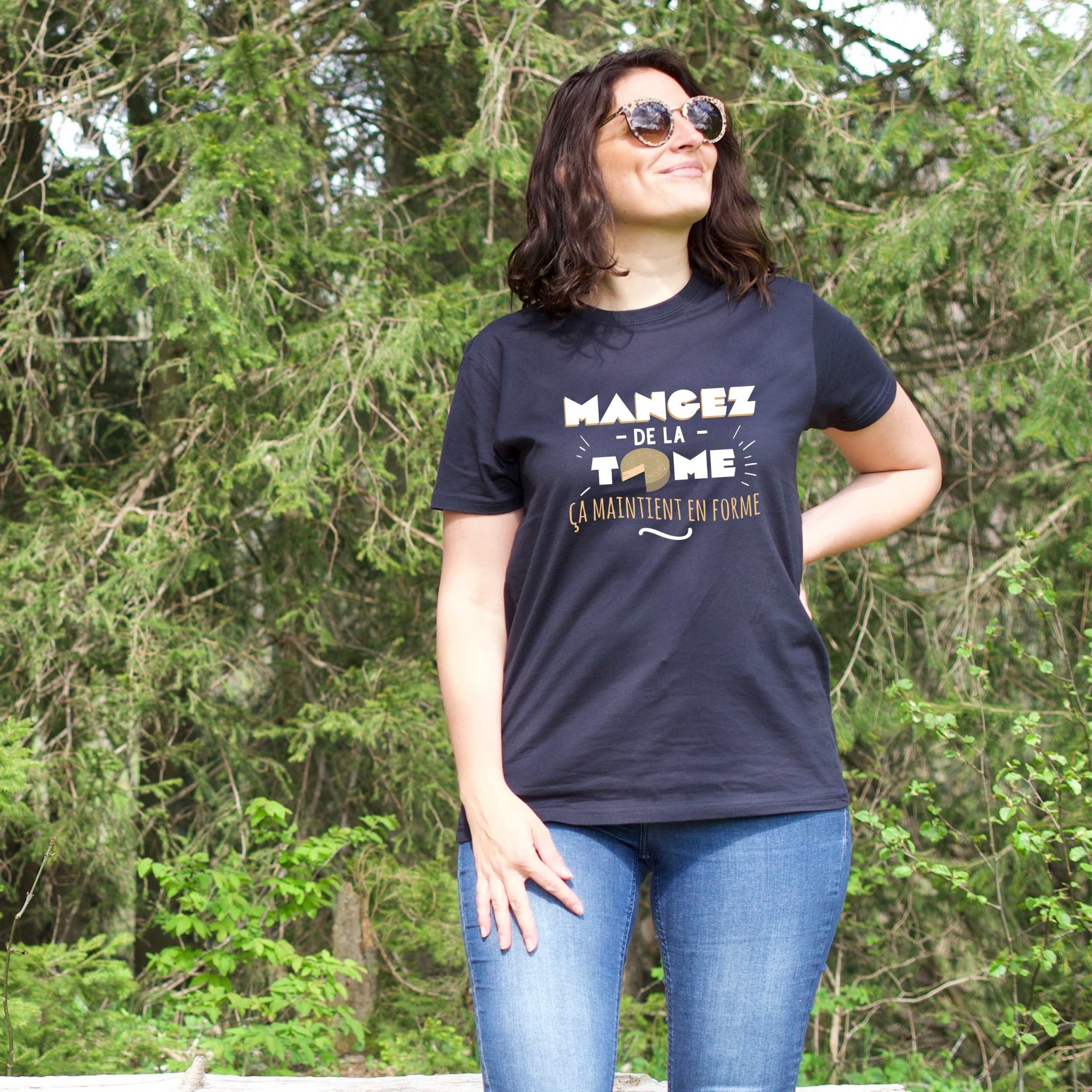 T-shirt Femme - Mangez de la tome ça maintient en forme – Image 3