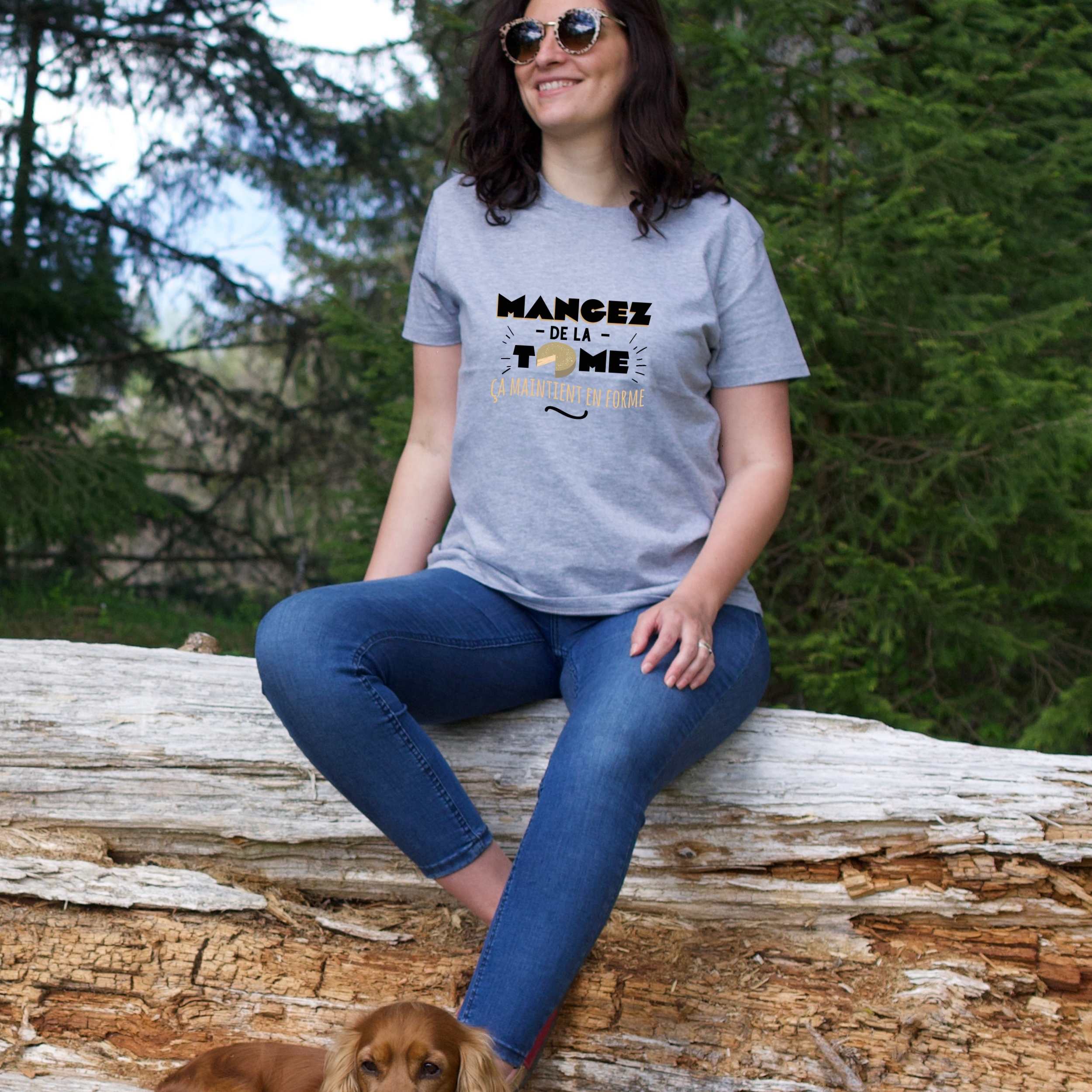 T-shirt Femme - Mangez de la tome ça maintient en forme – Image 4