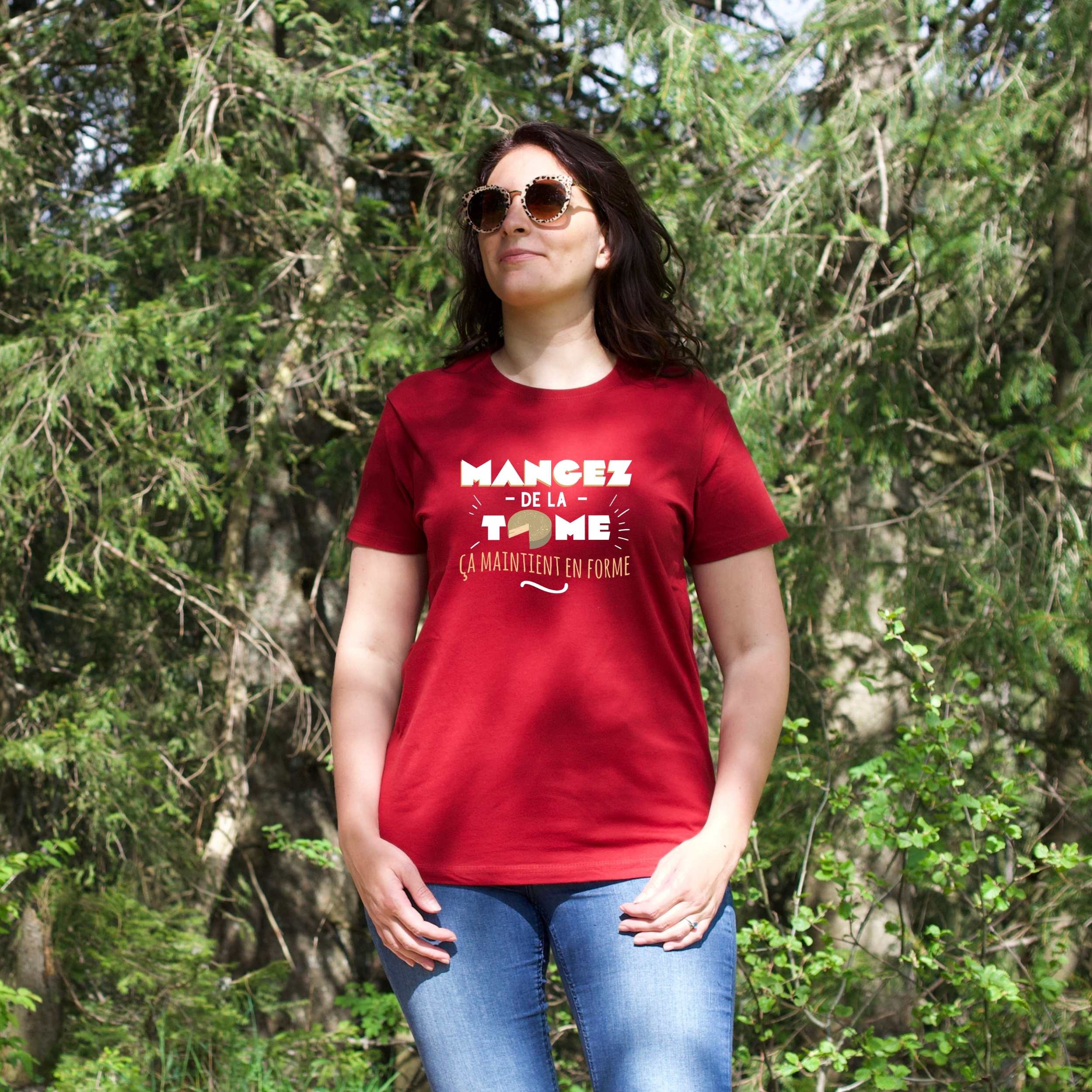T-shirt Femme - Mangez de la tome ça maintient en forme – Image 5
