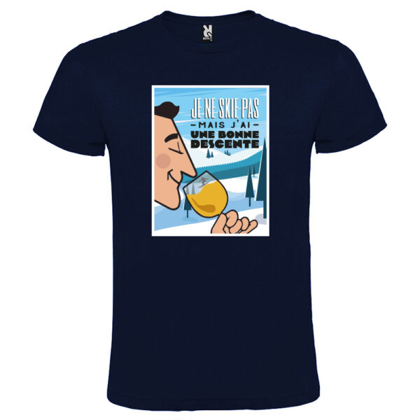 T-shirt Femme - Je ne skie pas, mais j'ai une bonne descente – Image 2