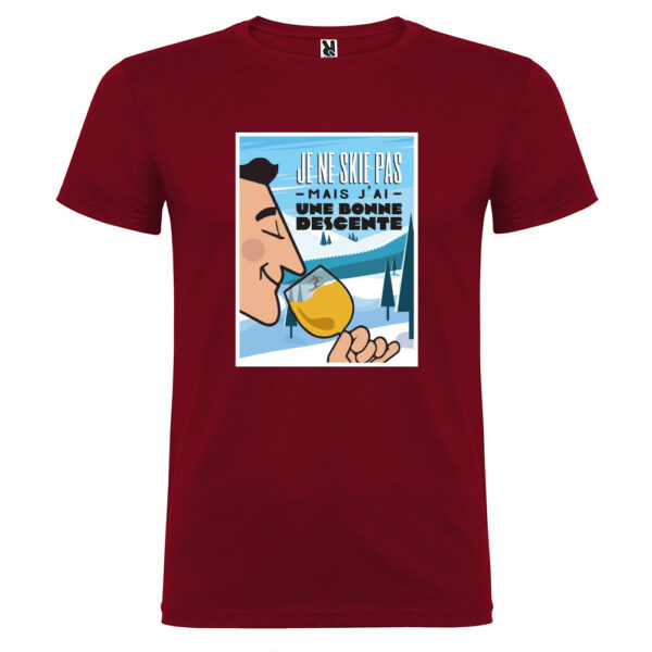 T-shirt Femme - Je ne skie pas, mais j'ai une bonne descente – Image 4
