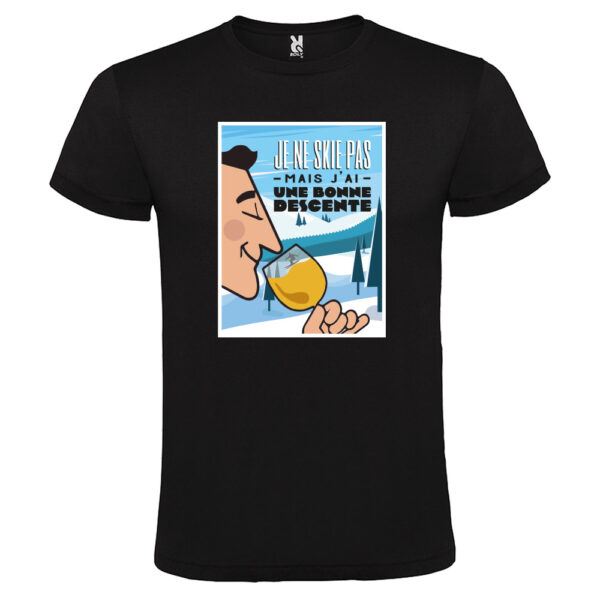 T-shirt Femme - Je ne skie pas, mais j'ai une bonne descente – Image 3