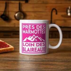 Mug Marmotte Rose