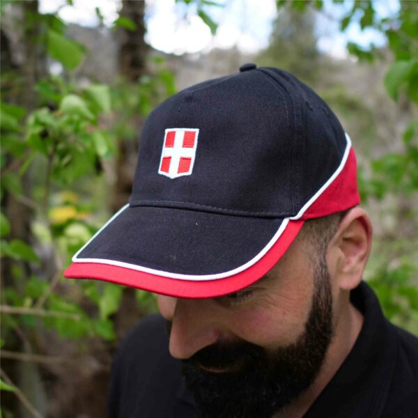 Casquette Savoie Noir & Rouge