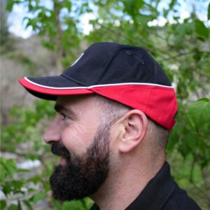 Casquette Savoie Noir & Rouge