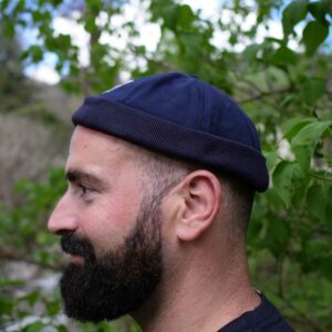Bonnet Docker Bleu