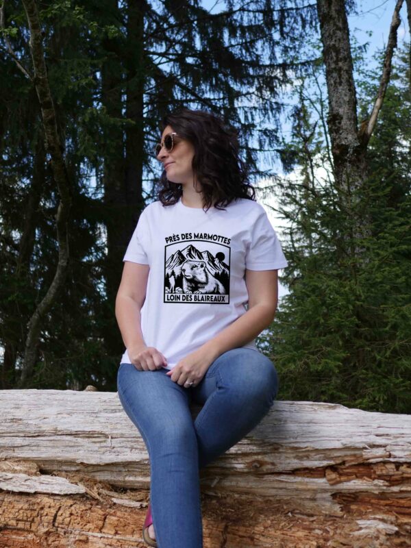 Tee shirt Marmotte Blaireaux - Près des Marmottes loin des Blaireaux (Nouveau modèle)
