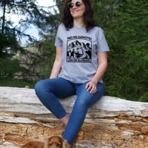 Tee shirt Marmotte Blaireaux - Près des Marmottes loin des Blaireaux (Nouveau modèle)