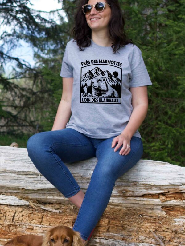 Tee shirt Marmotte Blaireaux - Près des Marmottes loin des Blaireaux (Nouveau modèle)
