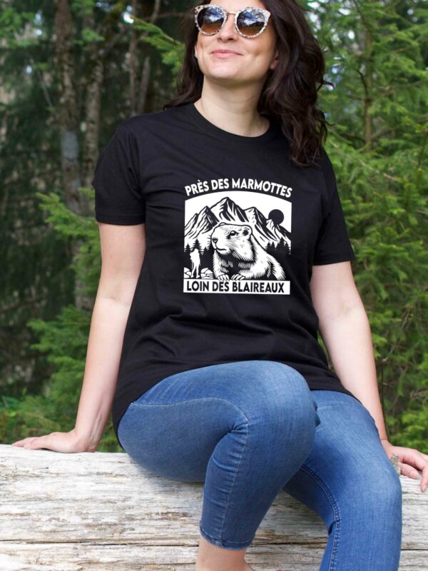 Tee shirt Marmotte Blaireaux - Près des Marmottes loin des Blaireaux (Nouveau modèle)