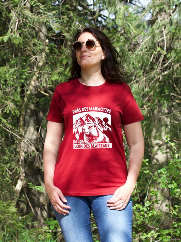 Tee shirt Marmotte Blaireaux - Près des Marmottes loin des Blaireaux (Nouveau modèle)