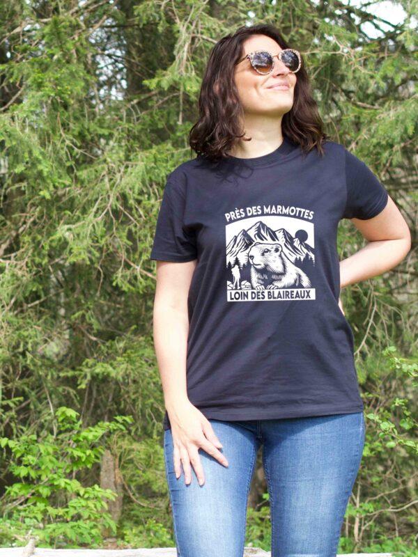 Tee shirt Marmotte Blaireaux - Près des Marmottes loin des Blaireaux (Nouveau modèle)