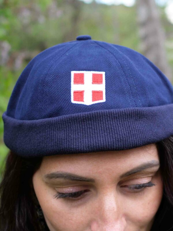 Bonnet Docker Bleu
