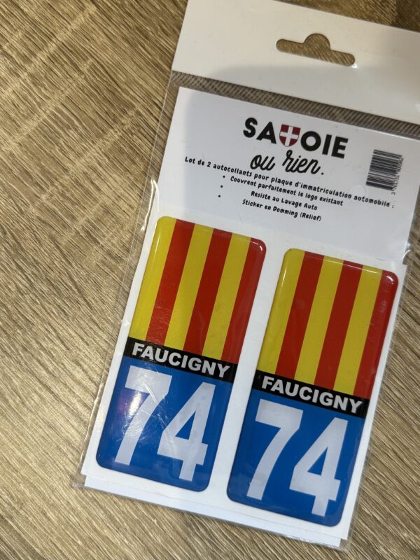 STICKER IMMATRICULATION FAUCIGNY