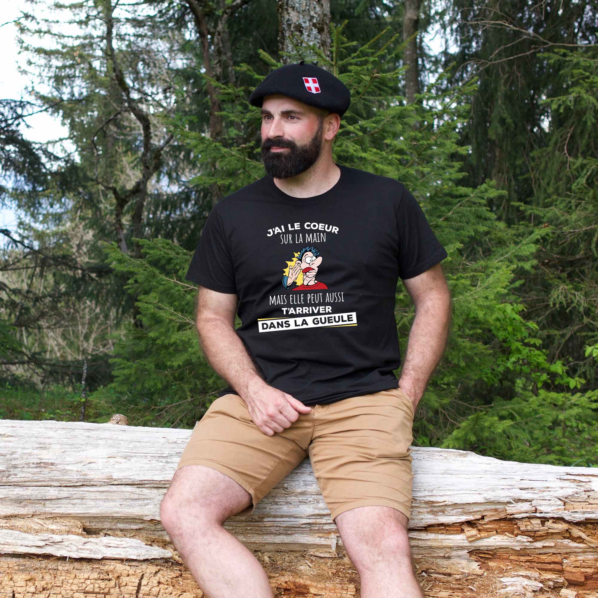 j'ai le coeur sur la main mais elle peut aussi t'arriver dans la gueule