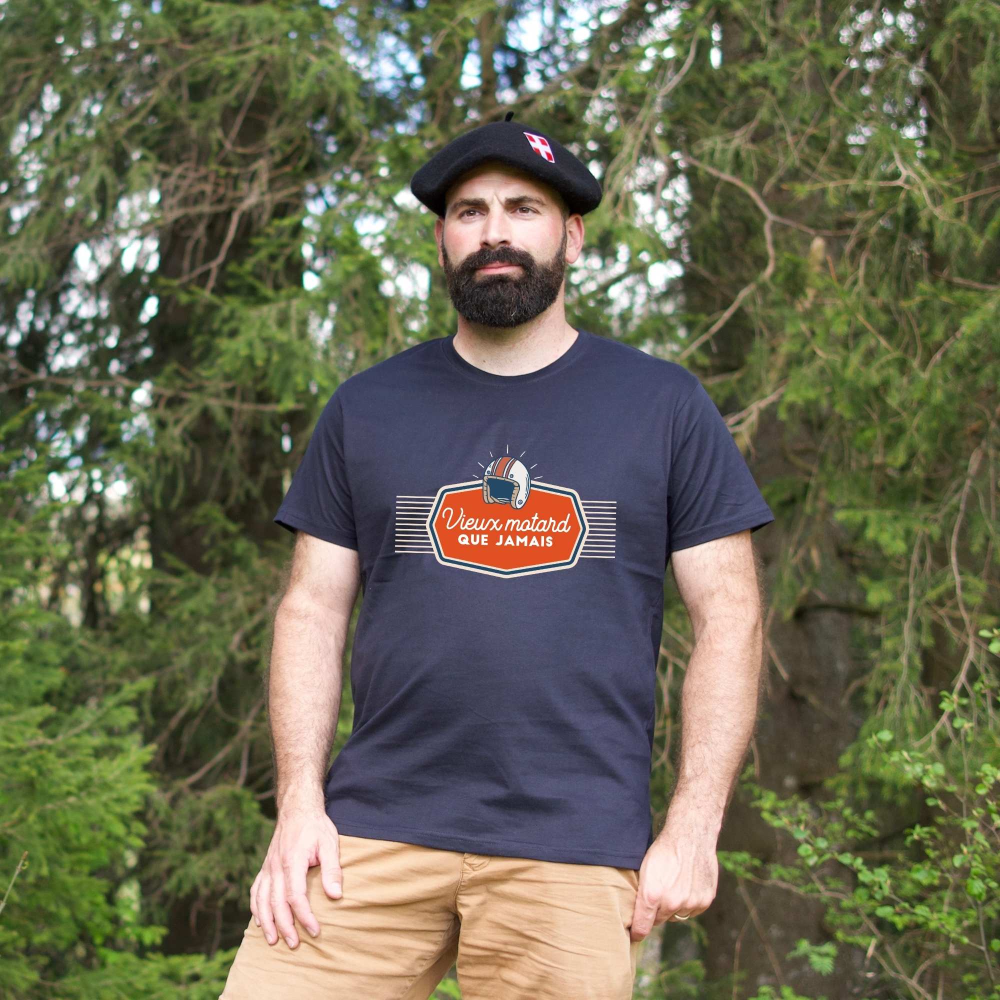 Tee shirt "vieux motard que jamais" – Image 3