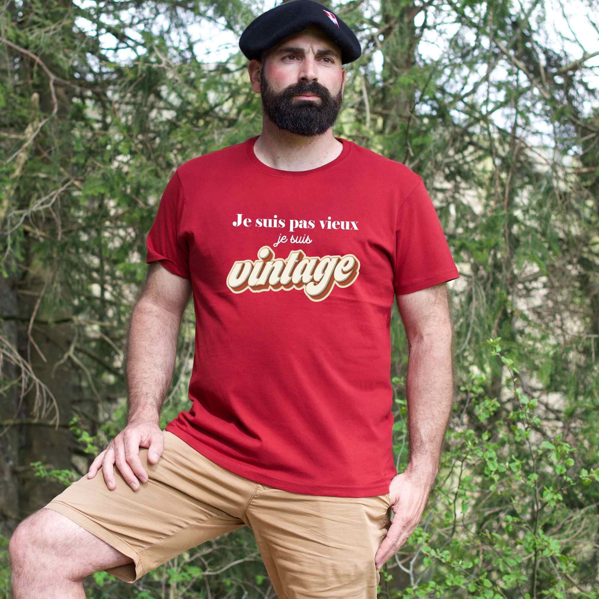 Tee shirt "je suis pas vieux je suis vintage" – Image 4