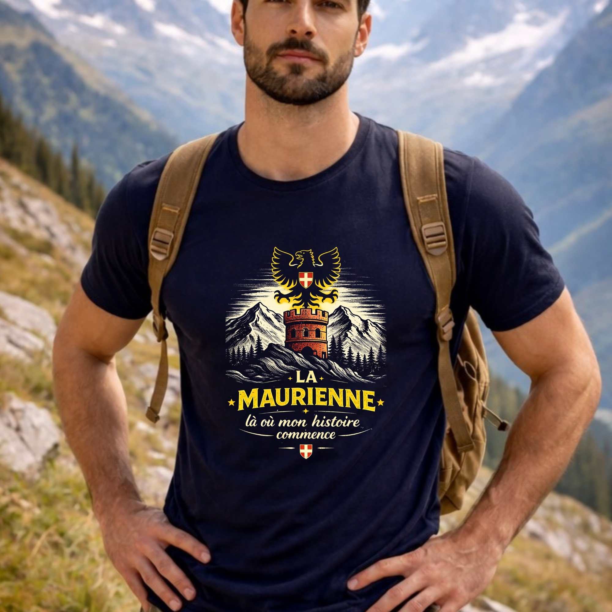 Tee shirt "La Maurienne, là où mon histoire commence"